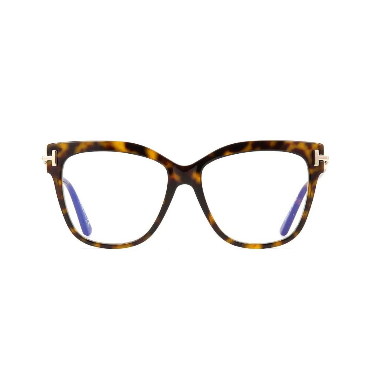 Tom Ford FT 5704-B Blue Block Dark Havana 052 Eyeglasses