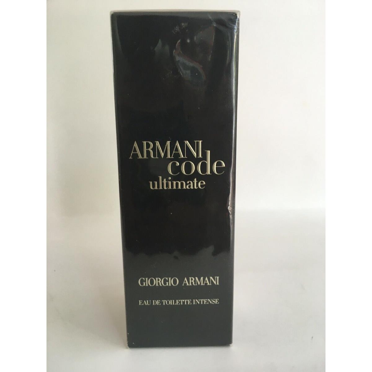 Armani Code Ultimate 2.5oz Edt Intense Spray Men Rare