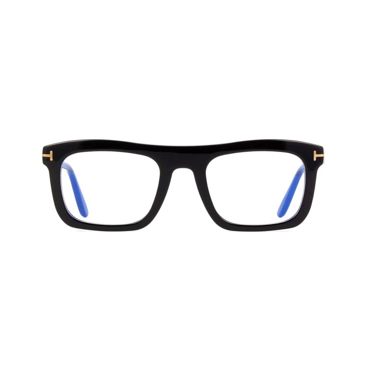 Tom Ford FT 5757-B Blue Block Shiny Black/blue Filter 001 Eyeglasses