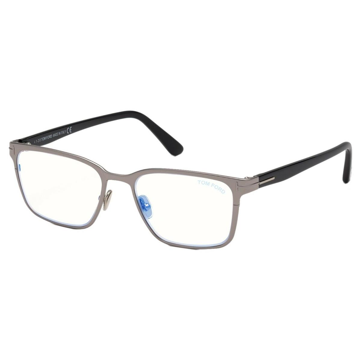 Tom Ford FT 5733-B Blue Block Shiny Light Ruthenium 014 Eyeglasses