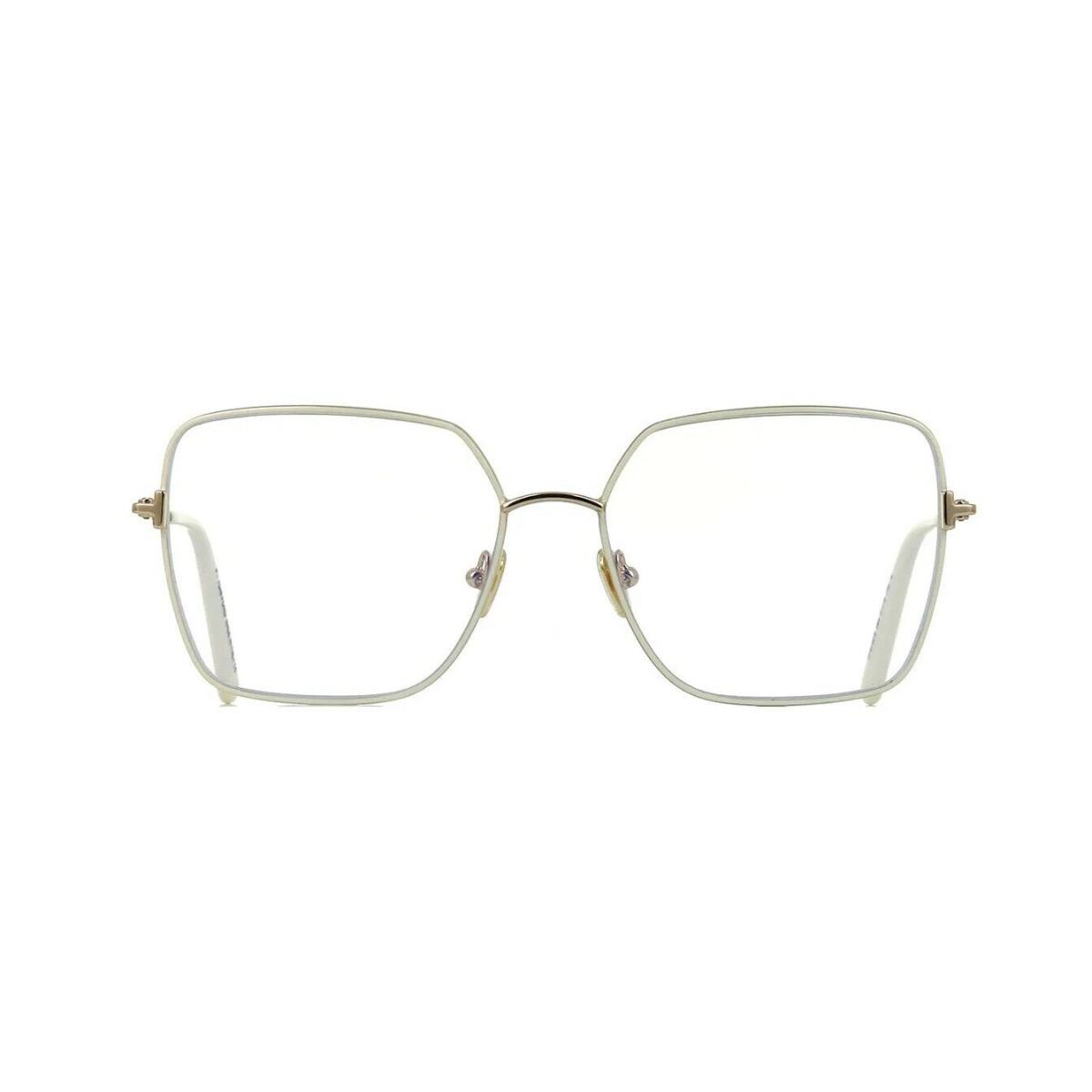 Tom Ford FT 5739-B Blue Block Ivory and Gold 025 Eyeglasses