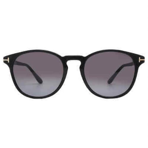 Tom Ford Lewis Smoke Gradient Oval Men`s Sunglasses FT1097 01B 53 FT1097 01B 53