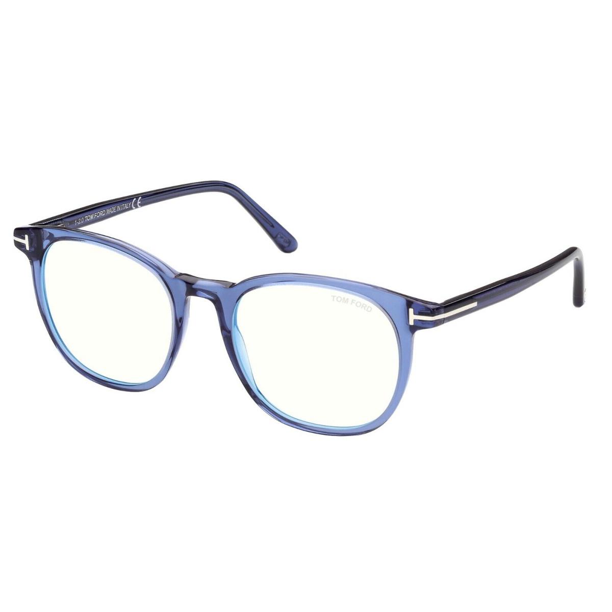 Tom Ford FT 5754-B Blue Block Transparent Blue/blue Filter 090 Eyeglasses