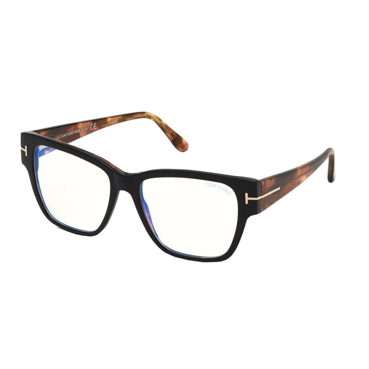 Tom Ford FT 5745-B Blue Block Black Havana 005 Eyeglasses