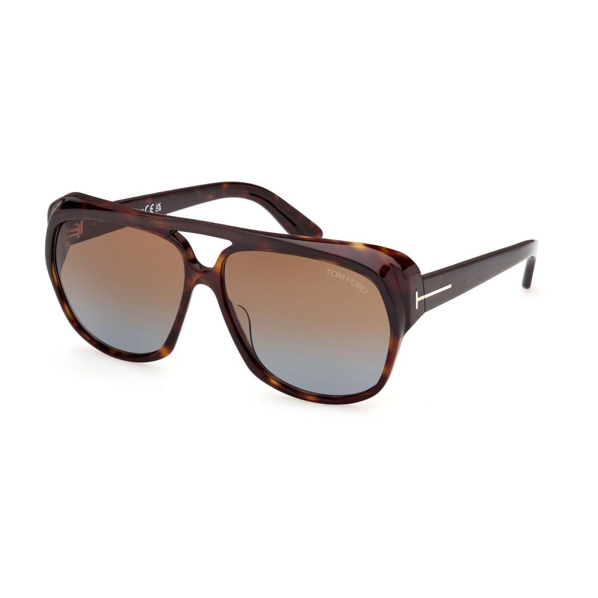 Tom Ford Jayden FT 1103 Dark Havana/brown Shaded 52F Sunglasses