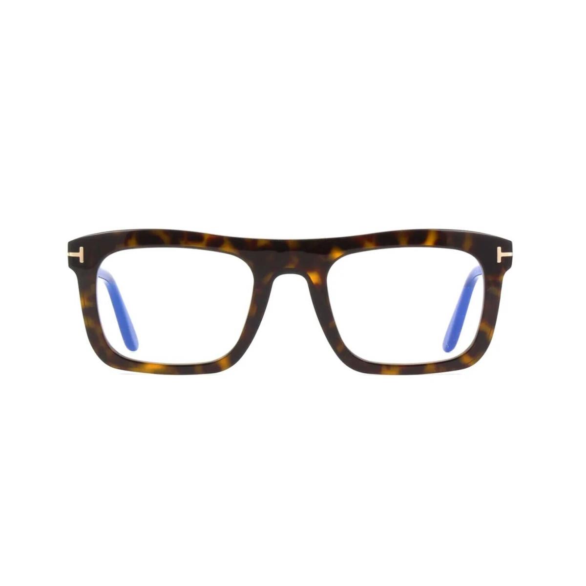 Tom Ford FT 5757-B Blue Block Dark Havana/blue Filter 052 Eyeglasses