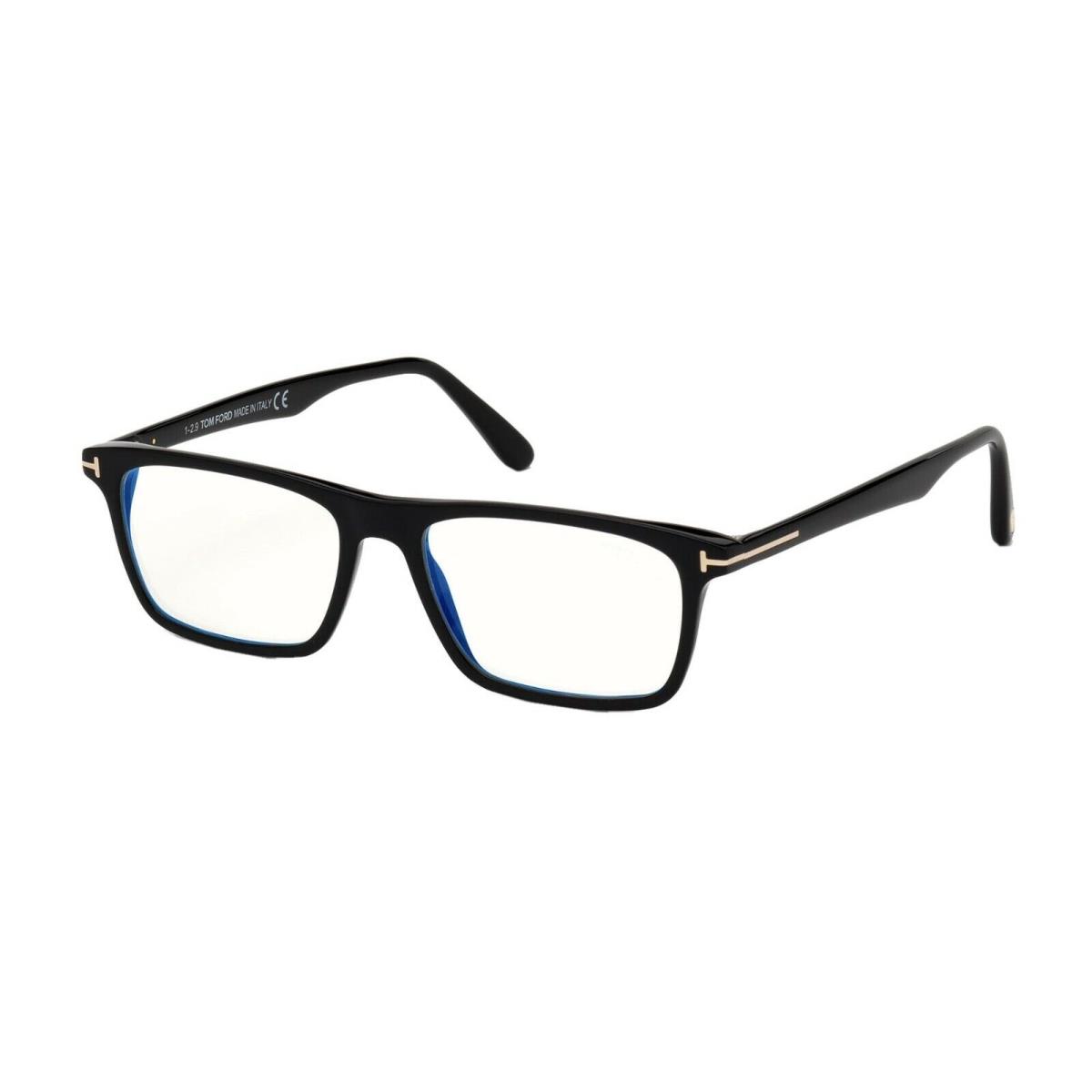 Tom Ford FT 5681-B Blue Block Shiny Black 001 Eyeglasses