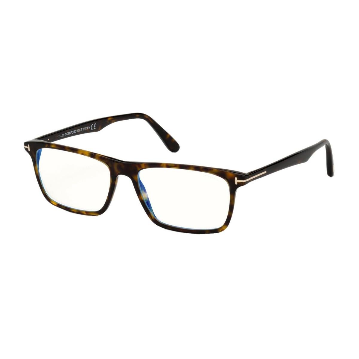 Tom Ford FT 5681-B Blue Block Dark Havana 052 Eyeglasses