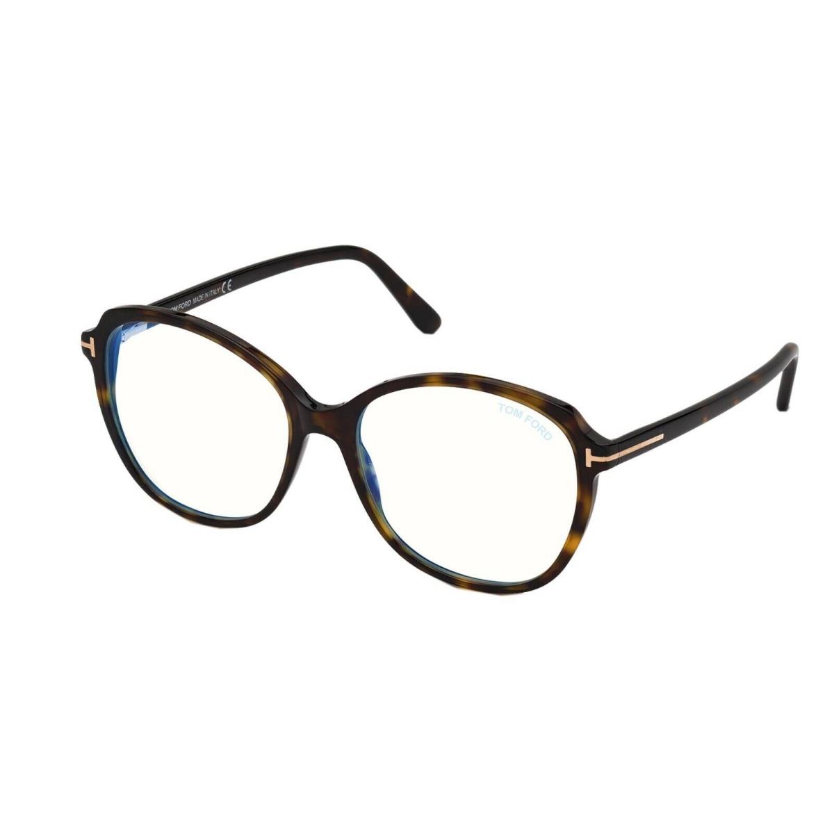 Tom Ford FT 5708-B Blue Block Dark Havana 052 Eyeglasses