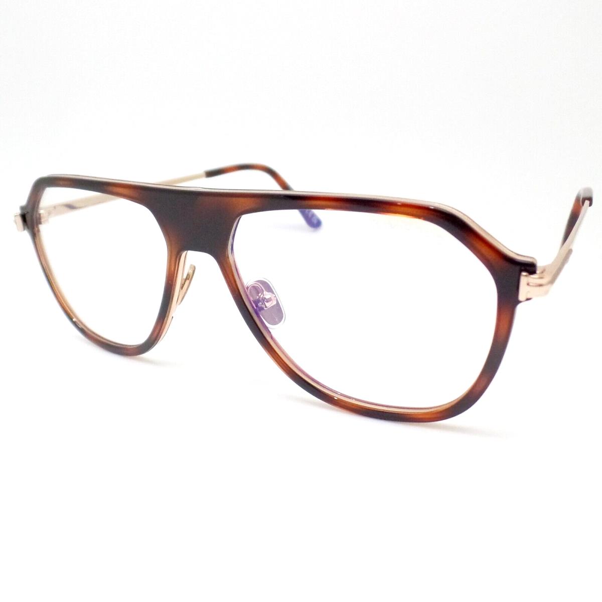 Tom Ford TF 5943 056 Brown Monocolor 56mm Blue Block Frames