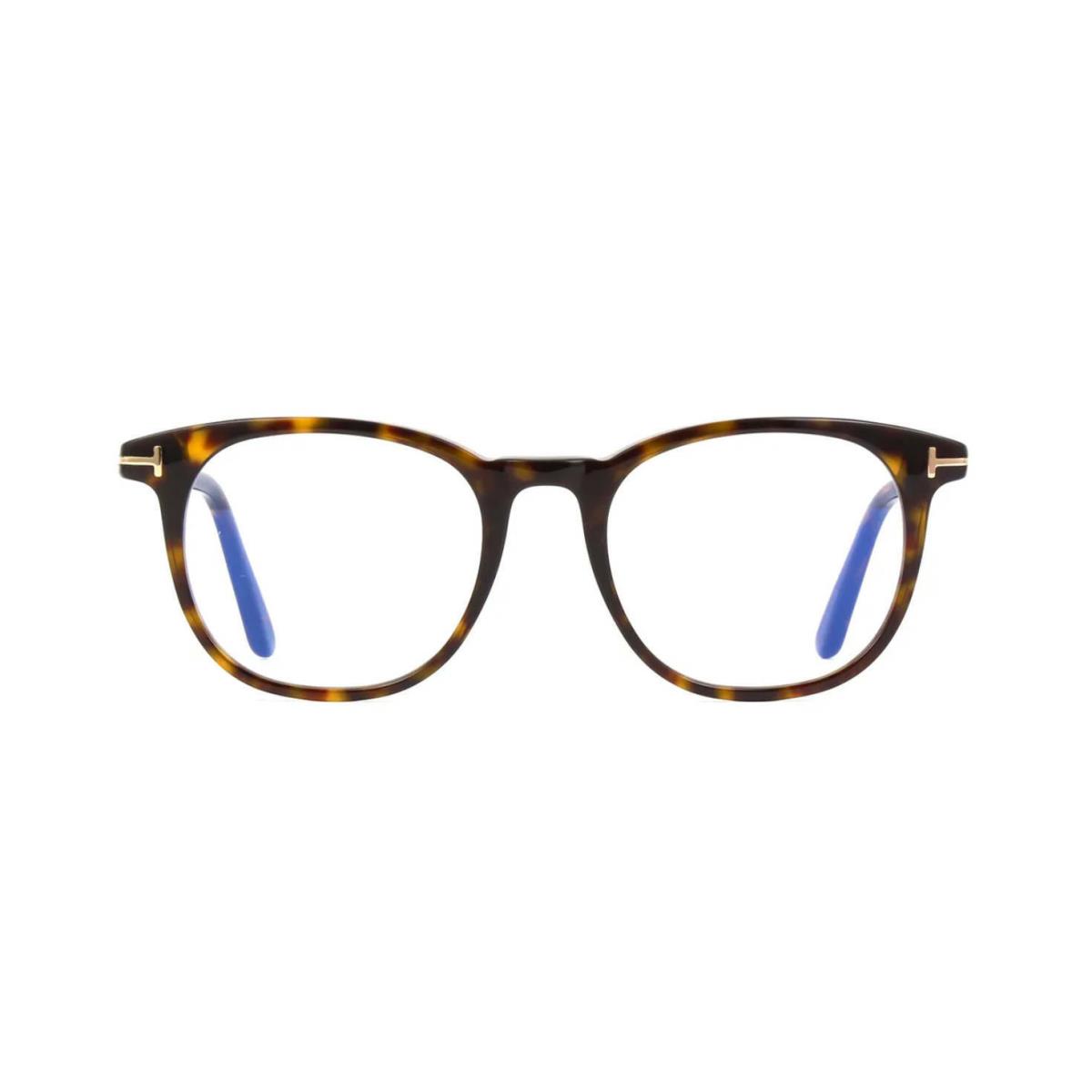 Tom Ford FT 5754-B Blue Block Dark Havana/blue Filter 052 Eyeglasses