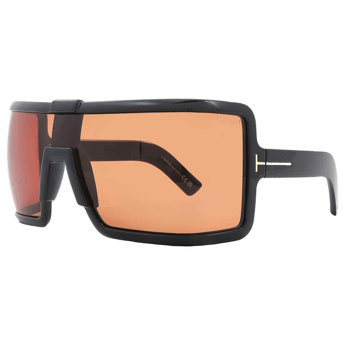 Tom Ford Parker Brown Shield Ladies Sunglasses FT1118 01E 00 FT1118 01E 00