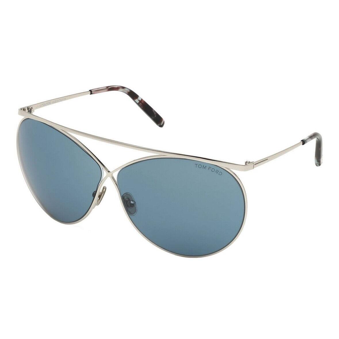 Tom Ford Stevie TF 761 16V Silver/blue Women Round Sunglasses 67mm 08 130