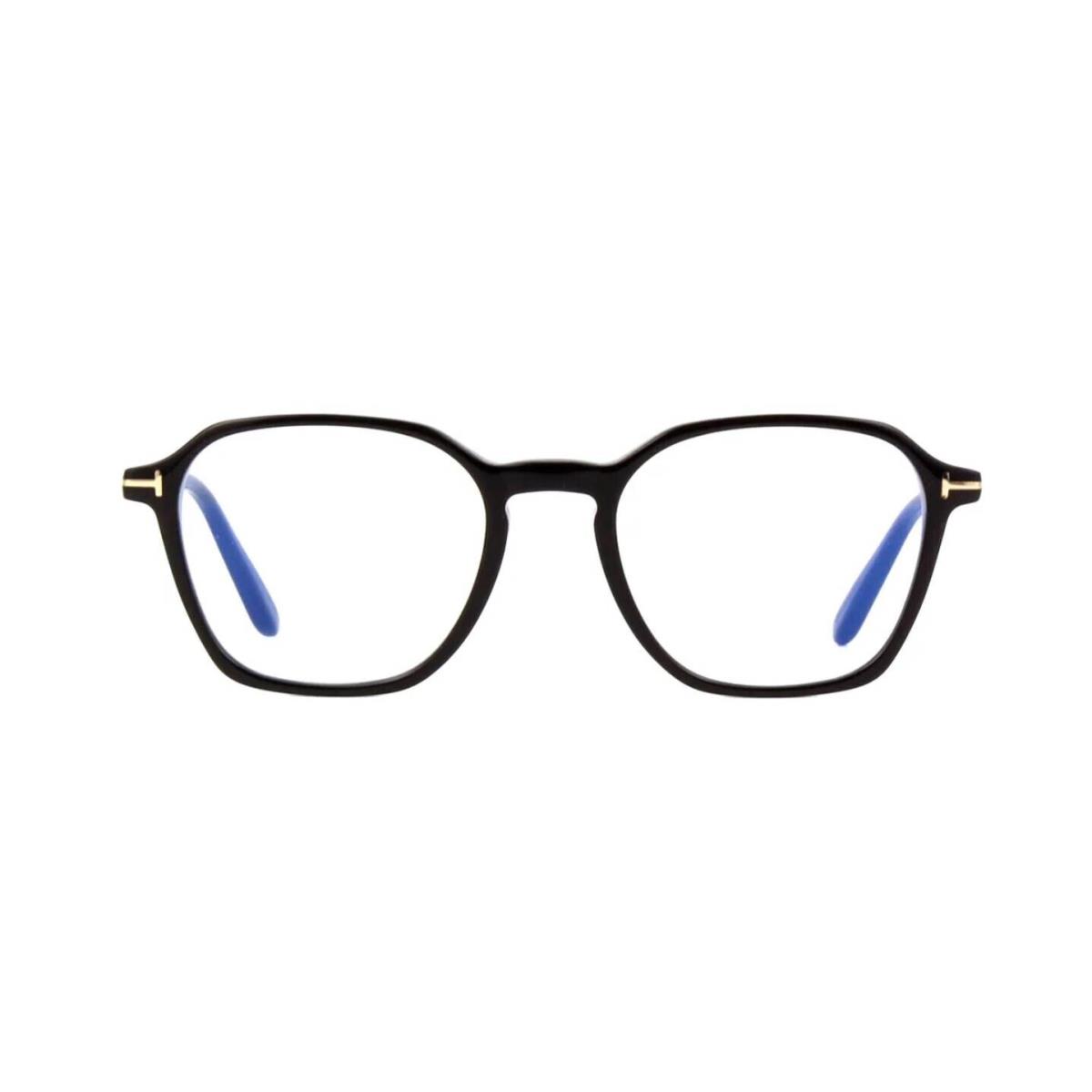 Tom Ford FT 5804-B Blue Block Shiny Black 001 Eyeglasses