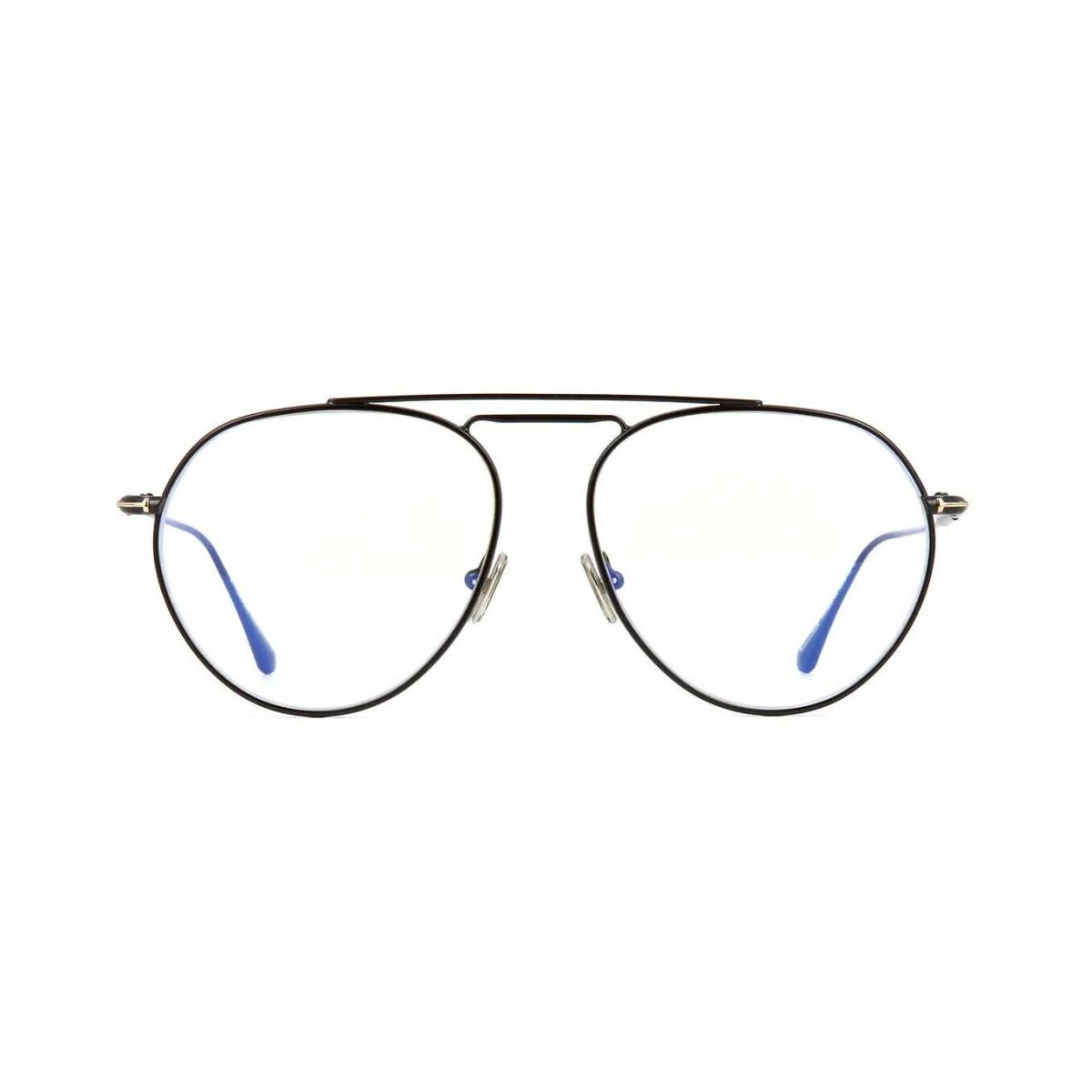 Tom Ford FT 5730-B Blue Block Matte Black 002 Eyeglasses