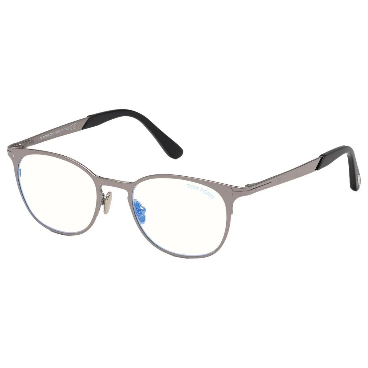 Tom Ford FT 5732-B Blue Block Shiny Light Ruthenium 014 Eyeglasses