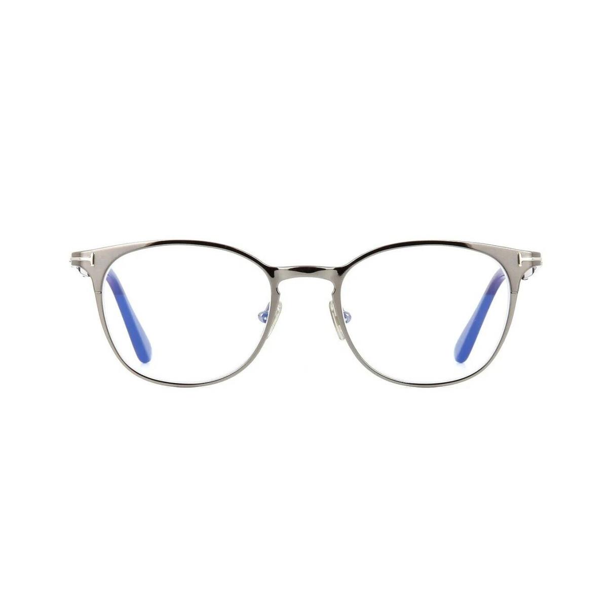 Tom Ford FT 5732-B Blue Block Shiny Gunmetal 008 Eyeglasses