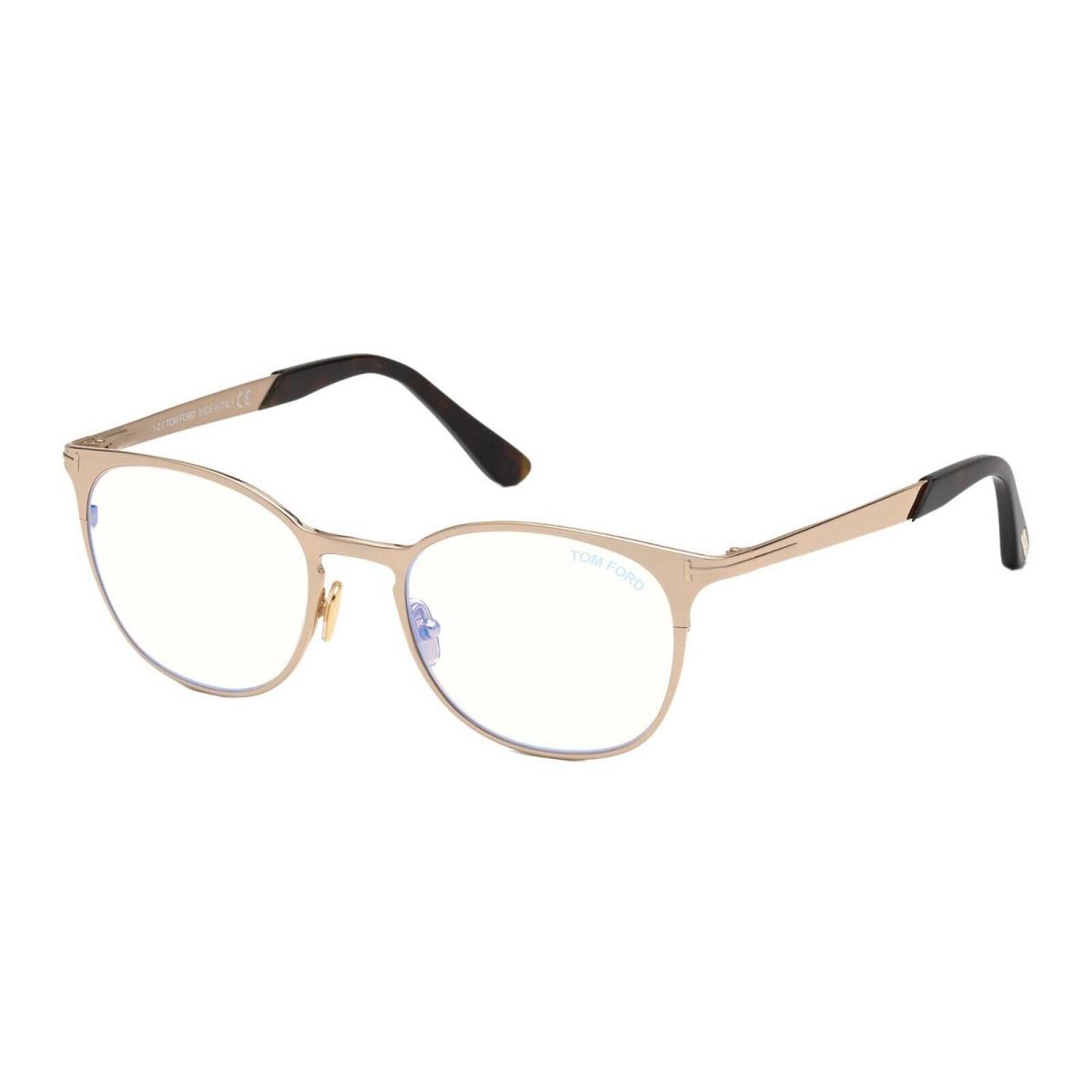 Tom Ford FT 5732-B Blue Block Shiny Gold 028 Eyeglasses