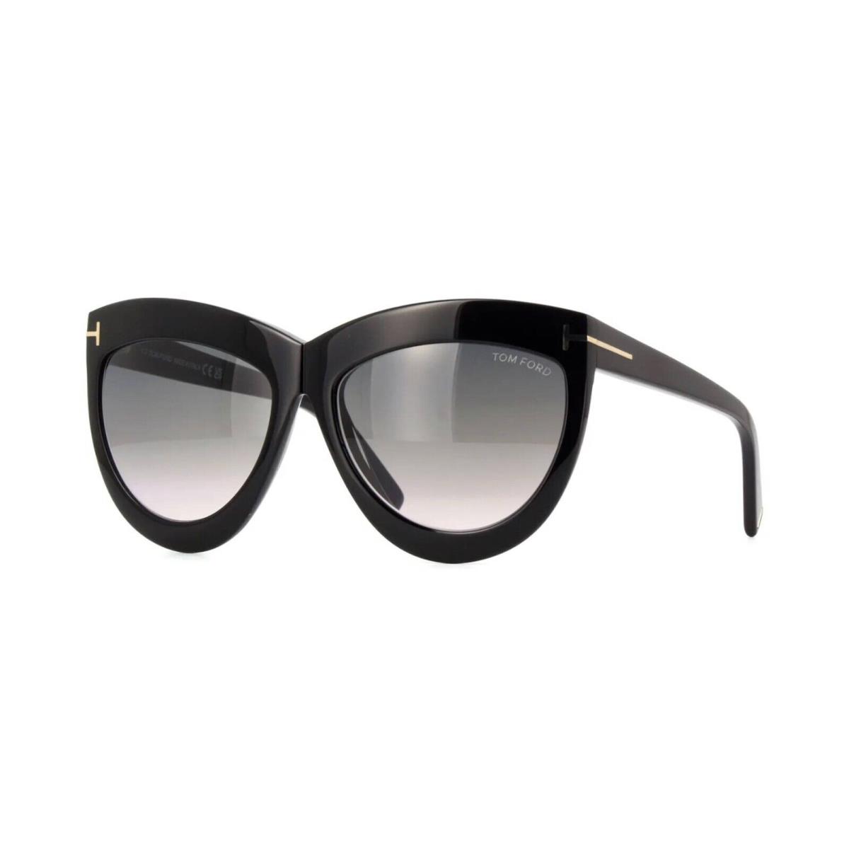 Tom Ford Doris FT 1112 Black/grey Shaded 01B Sunglasses