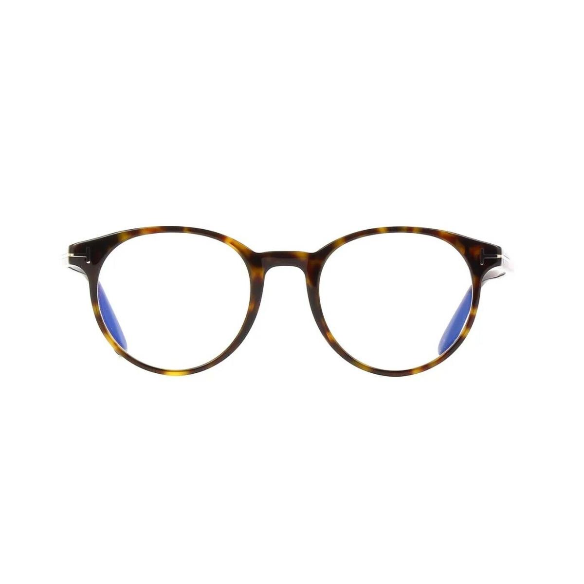 Tom Ford FT 5695-B Blue Block Dark Havana 052 Eyeglasses