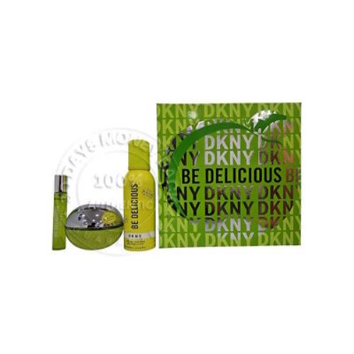 Dkny Be Delicious Eau De Parfum 3-Pc Gift Set