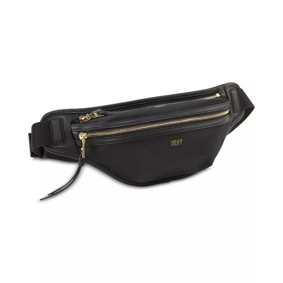 Dkny Women s Yugo Large Sling Bag Black Gold One Size