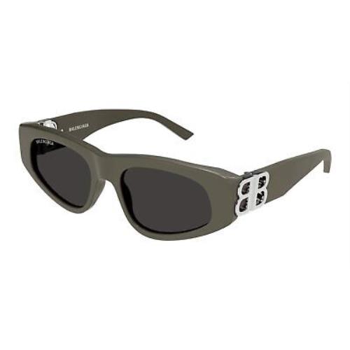Balenciaga BB0095S-023 Brown Silver Sunglasses