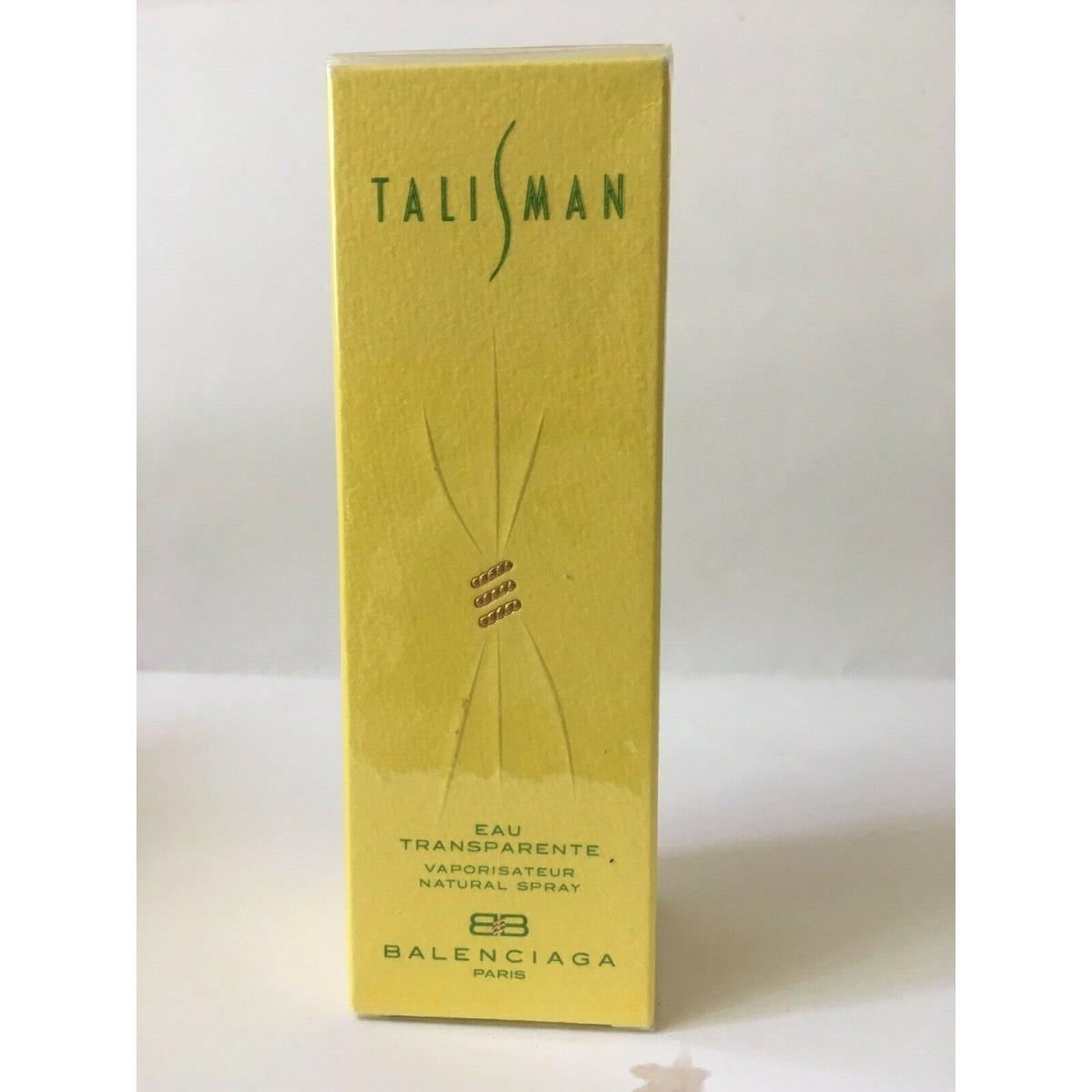 Balenciaga Talisman Eau Transparente 1.7 oz Spray Women Rare