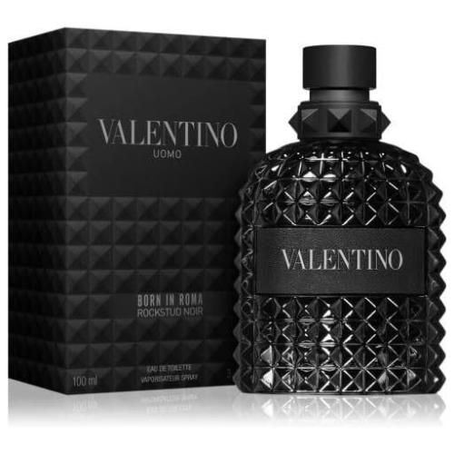 Valentino Uomo Born In Roma Rockstud Noir Edt For Men 3.4 Fl Oz