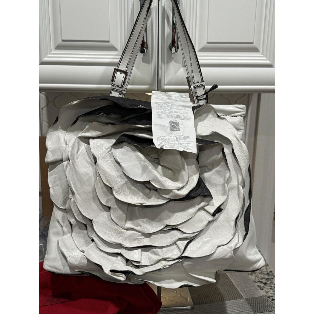 Valentino Garavani Petale Rose Handbag Tote Large White Designer Bag