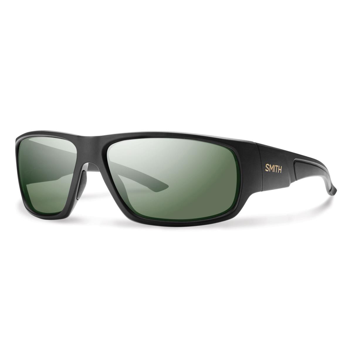 Smith Optics Discord Polarized Sunglasses - Matte Black/polar Gray Green