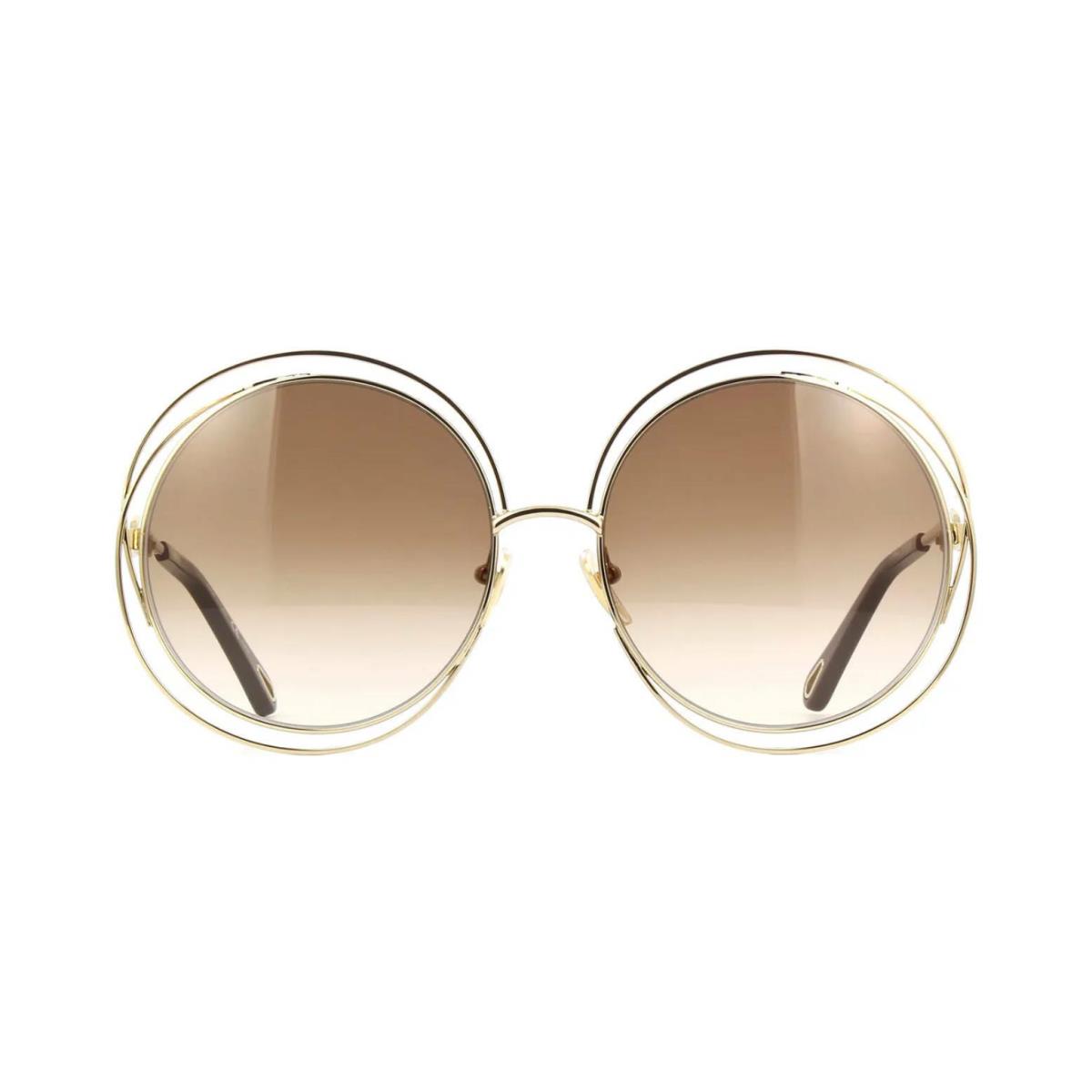 Chloé Chlo Carlina CH0045S Gold/brown Shaded 001 Sunglasses