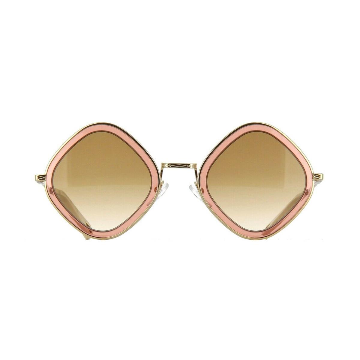 Chloe Tally CE165S Gold/light Pink Brown Shaded 880 Sunglasses