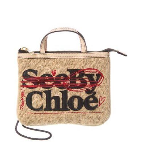 Chloé See By Chlo Logo Jute Crossbody Women`s Brown