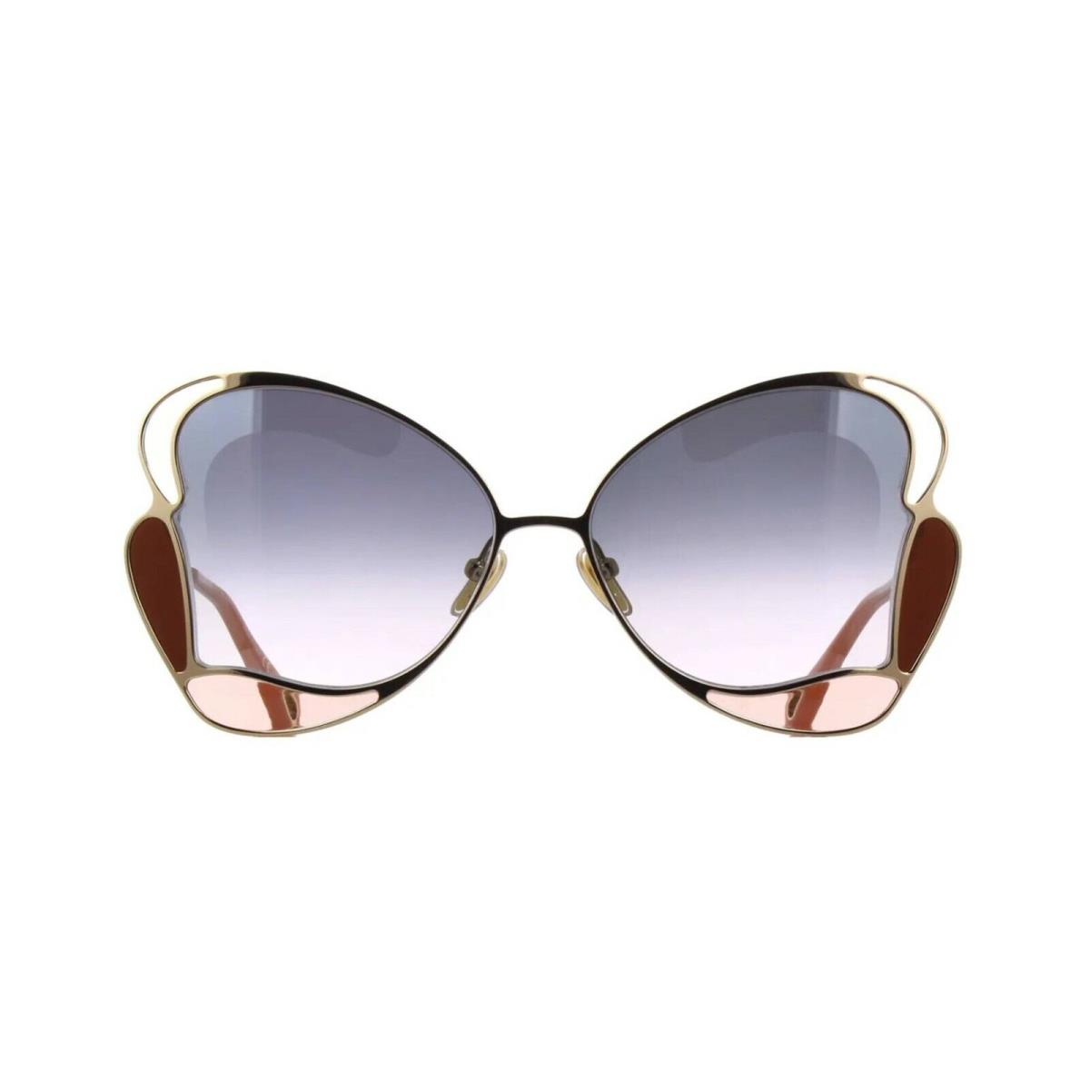 Chloe Gemma CH0048S Gold/grey Shaded Multicolour Mirror 002 Sunglasses