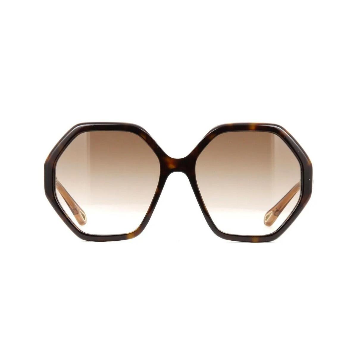 Chloé Chlo Esther CH0008S Havana/brown Shaded 004 Sunglasses