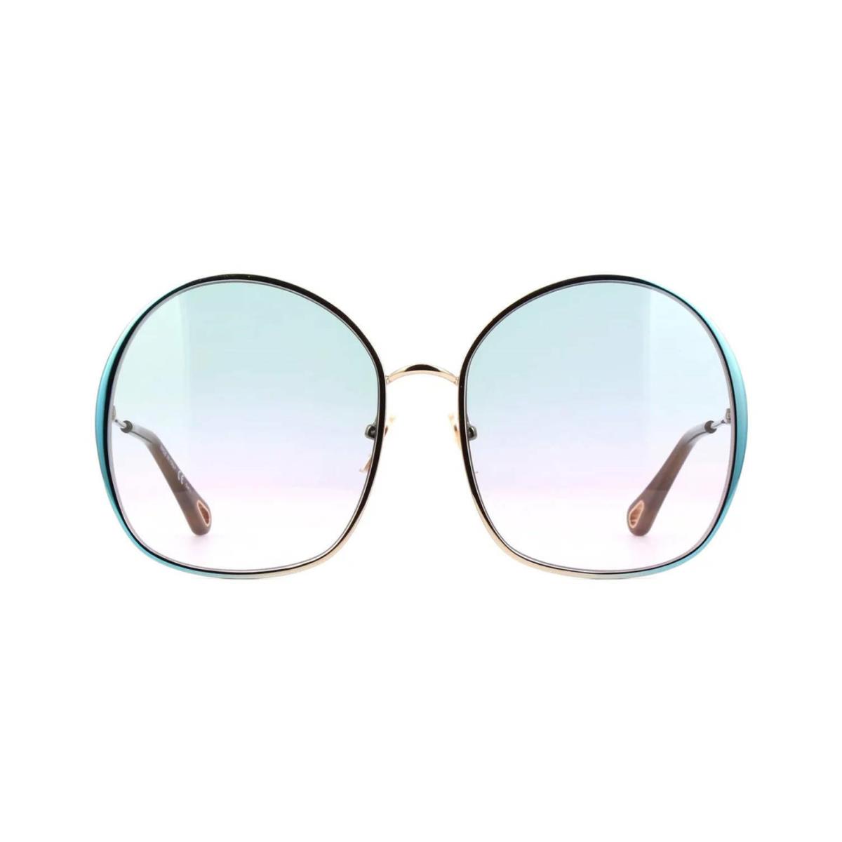 Chloé Chlo Irene CH0014S Blue Green Gold/light Green Shaded 002 Sunglasses