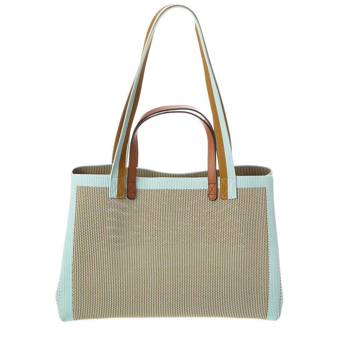 Chloé See By Chlo See By Girl Un Jour Canvas Leather Tote Women`s Blue