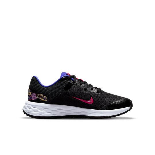 Nike Revolution 6 SE DD1104-013 Sneaker Big Kids Black Marathon Running NR6641 - Black