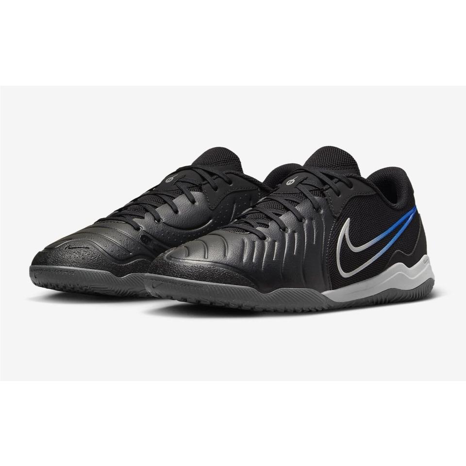 Nike Men`s Legend 10 Academy IC Indoor Soccer Black Royal Blue 11.5 DV4341-040