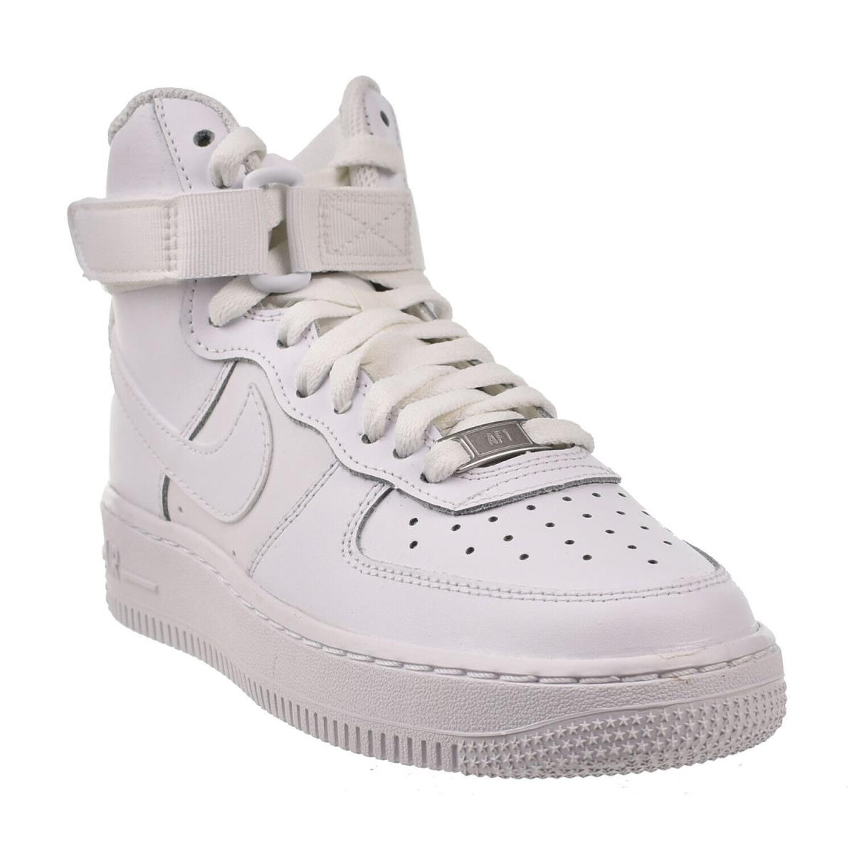 Nike Air Force 1 High LE GS Big Kids` Shoes Triple White DH2943-111 - Triple White