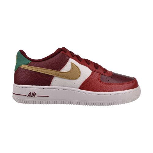 Nike Air Force 1 Low Christmas GS Big Kids` Shoes Team Red-metallic Gold - Team Red-Metallic Gold