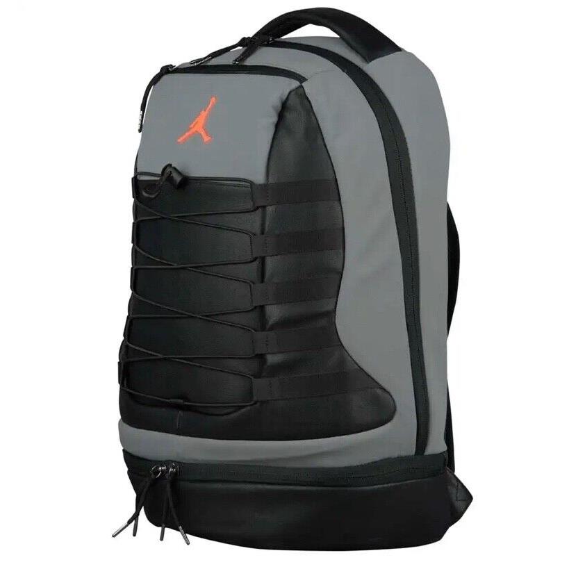 Nike Air Jordan Retro X Backpack Cool Grey Black Infared Labtop Bag 9A003-G3X