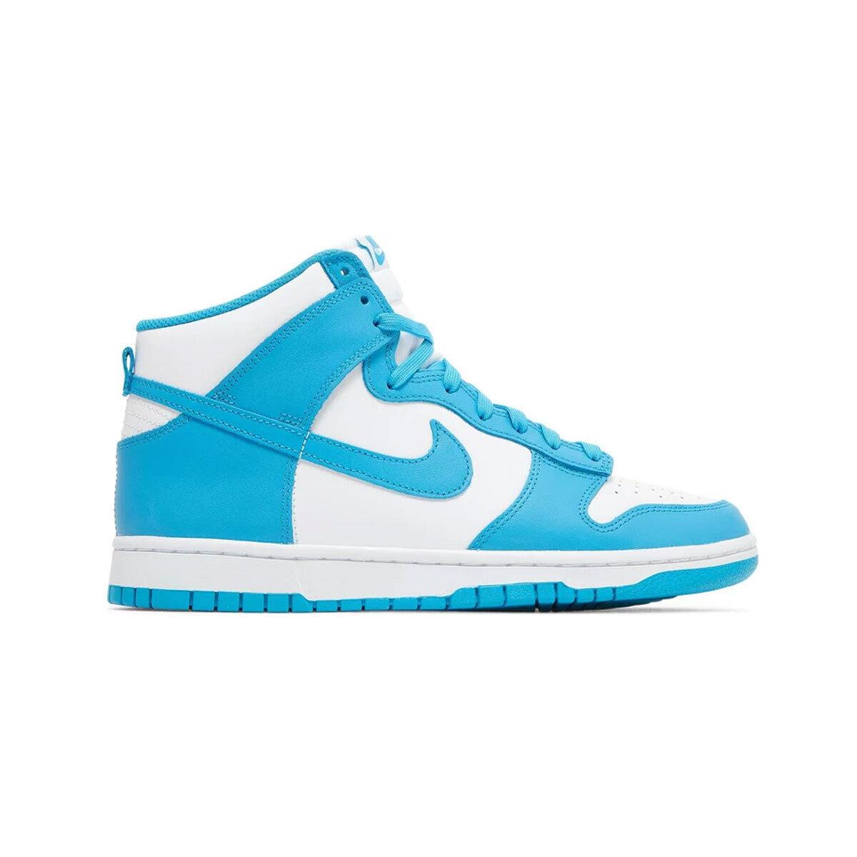 Nike Men`s Dunk High Retro DD1399-400 Laser Blue/white SZ 5-15 - Laser Blue/White