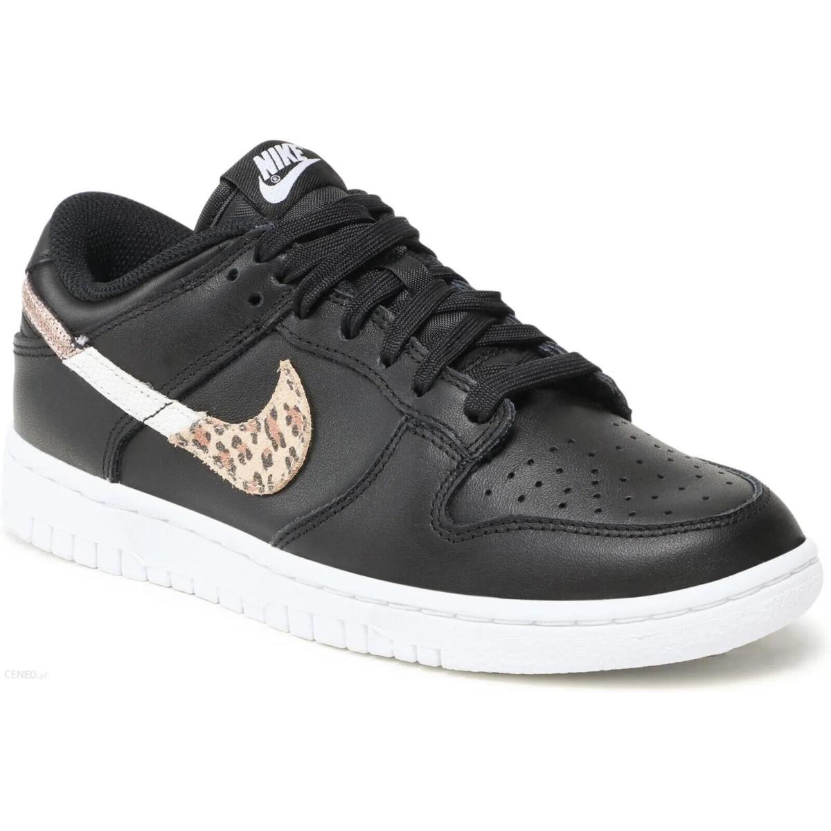 Nike Women Dunk Low SE Black White DD7099 001 Primal Animal 8 11 Cheetah Leopard - Black