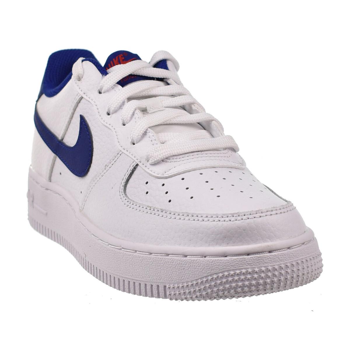 Nike Air Force 1 Low GS Big Kids` Shoes White-deep Royal Blue CT3839-101 - White-Deep Royal Blue