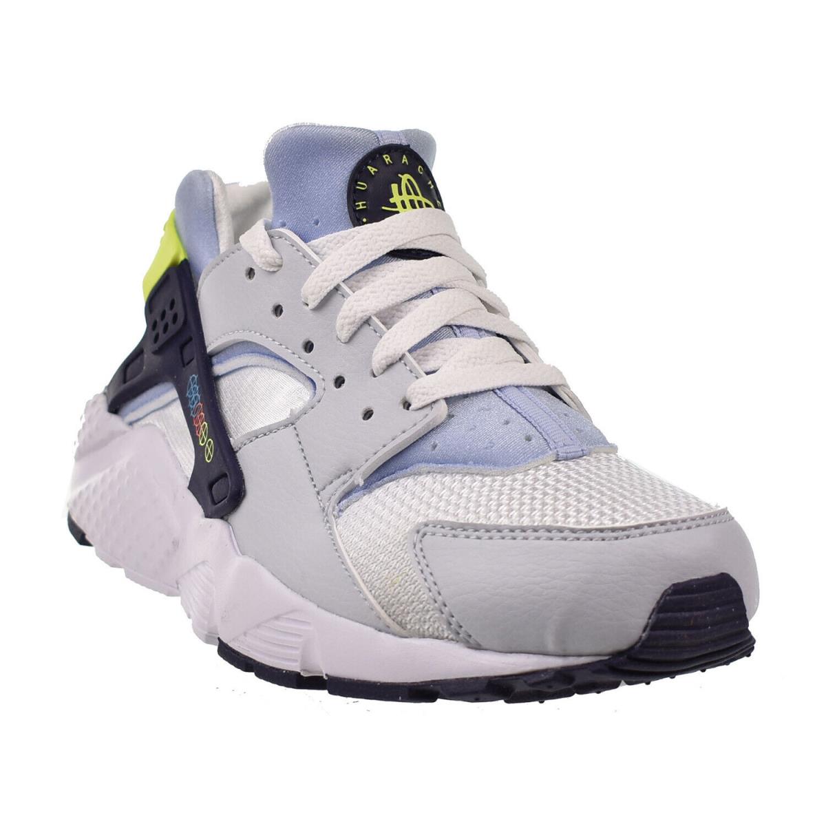 Nike Huarache Run GS Big Kids` Shoes White-blackened Blue DV3479-100 - White-Blackened Blue