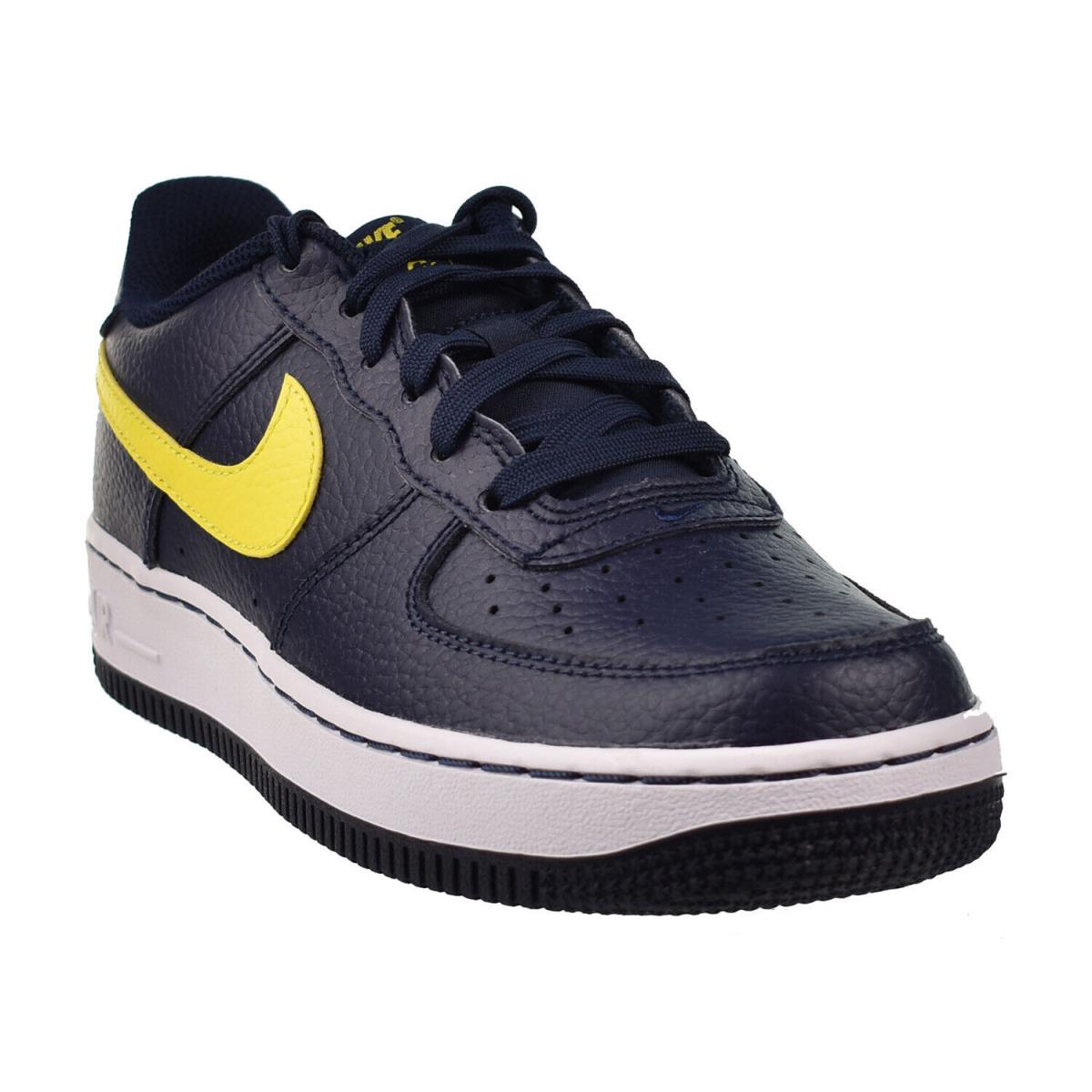 Nike Air Force 1 Low GS Big Kids` Shoes Obsidian-opti Yellow-white DV7762-400 - Obsidian-Opti Yellow-White