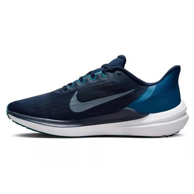 Nike Mens Air Winflo 9 Size 12 Running Shoes Box NO Lid DD6203 401 - OBSIDIAN BARELY GREEN