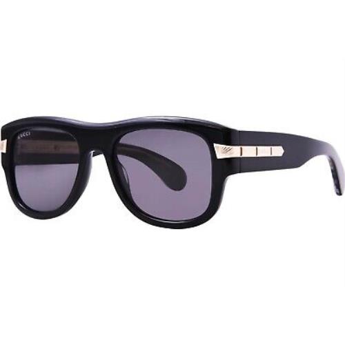 Gucci GG1517S 001 Sunglasses Men`s Black/grey Square Shape 54mm